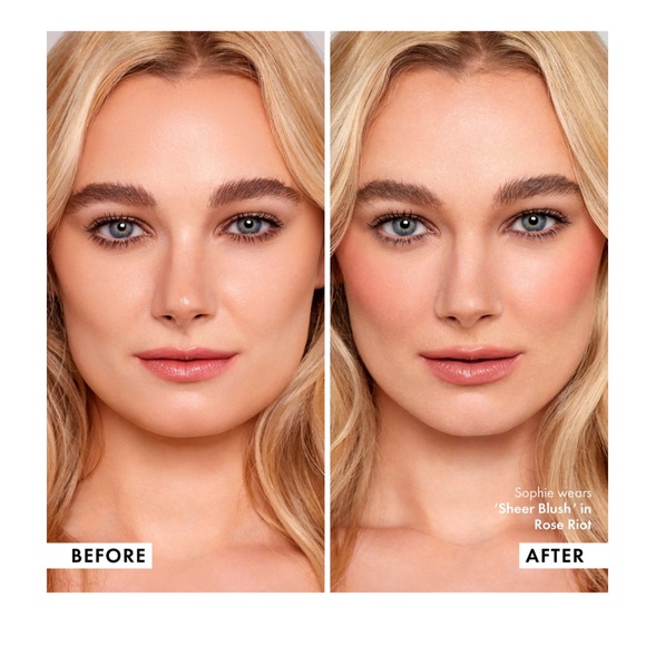 Iconic London Sheer Cream Blush, Rose Riot - Picture 4 of 7